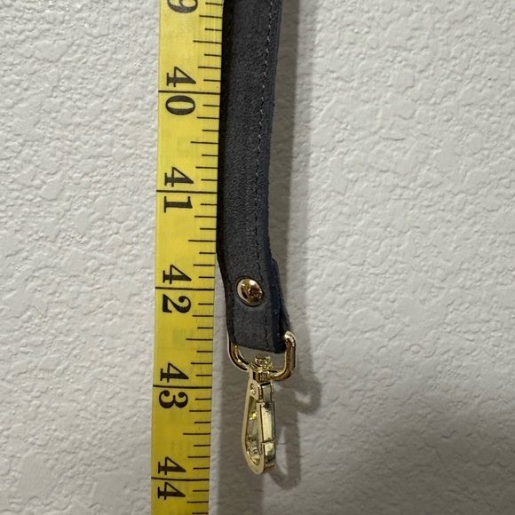 Beautiful Claudia Firenze Charcoal Gray Suede Arm, Shoulder or Crossbody Bag. - Picture 11 of 16